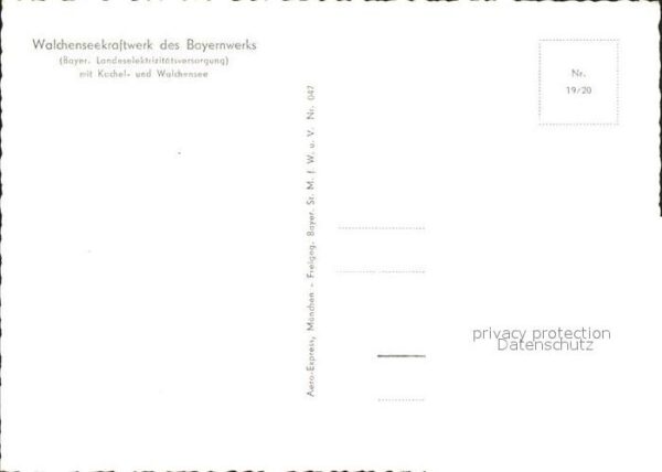 Kochel See Walchenseekraftwerk Fliegeraufnahme – Bild 2