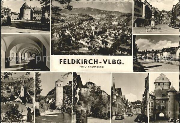 Feldkirch Vorarlberg Wehrturm Laubengänge Tor