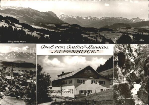 Sonthofen Oberallgaeu Gasthof Pension Alpenblick Starzlachkam