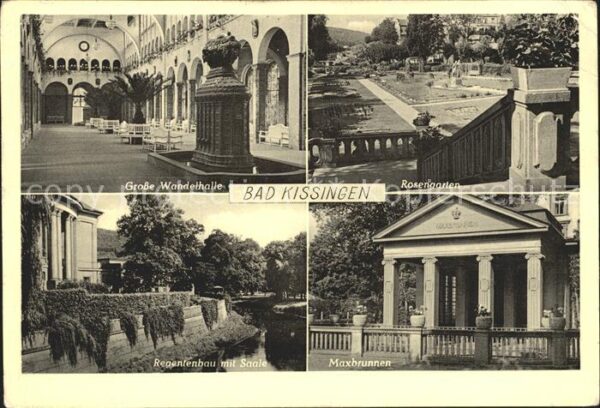 Bad Kissingen Grosse Wandelhalle Rosengarten Maxbrunn