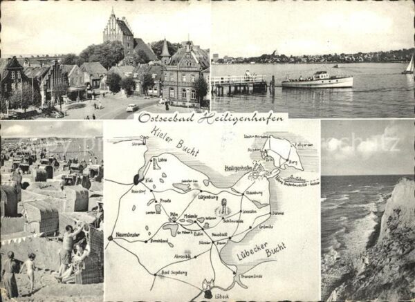 Heiligenhafen Ostseebad Fähre Anlegestelle Strand Stadtplatz