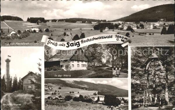 Saig Schwarzwald Panorama Hochfirsstturm In der Hiera Hi