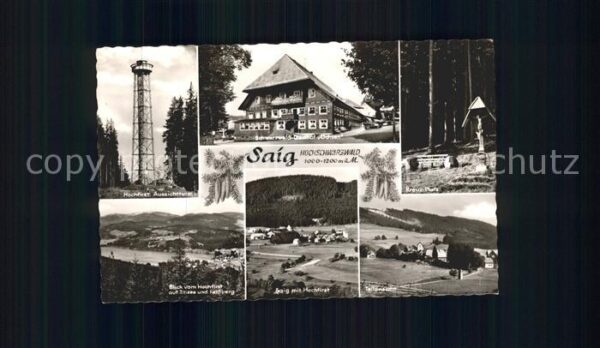 Saig Schwarzwald Hochfirst Aussichtsturm Kreuz Platz Tit