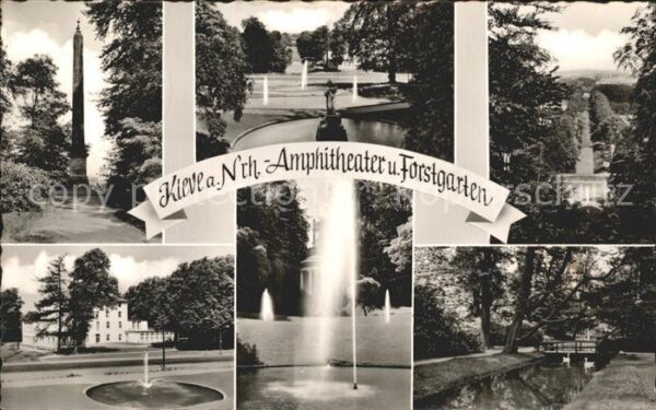 Kleve Amphitheater und Forstgarten Brunnen Fo