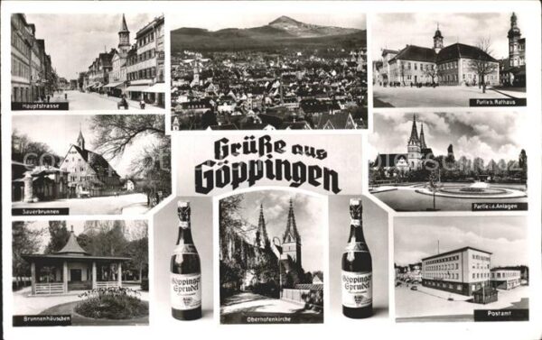 Goeppingen Total Hauptstr Rathaus Sauerbrunnen Bru