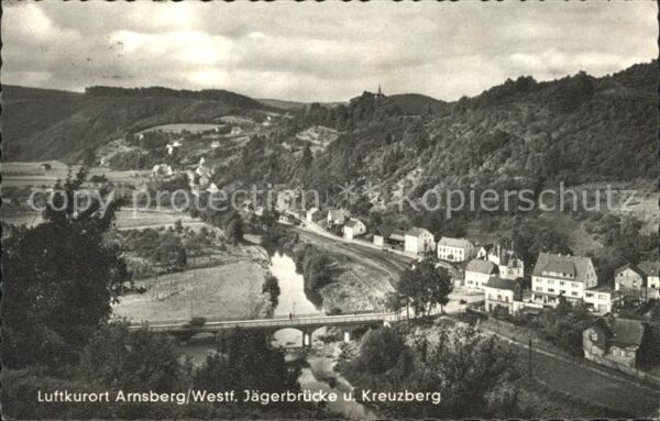 Arnsberg Westfalen Jägerbrücke und Kreuzberg