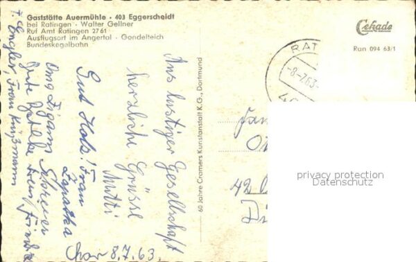 Ratingen Gaststätte Auermühle Kegelbahn Angertal – Bild 2