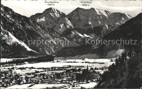 Ruhpolding mit Sonntagshorn und Reifelberg