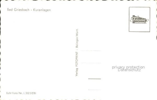 Bad Griesbach Schwarzwald  Kuranlagen Pavillon – Bild 2