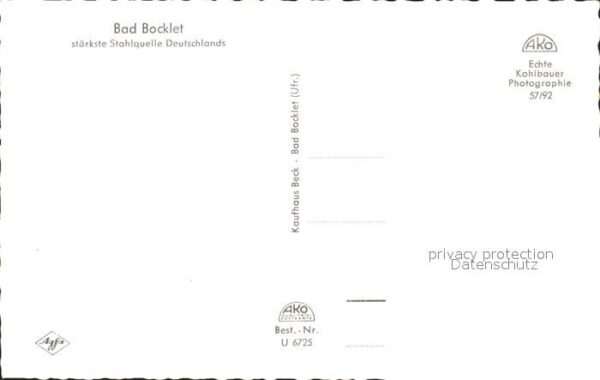 Bad Bocklet Brunnen und Badehaus – Bild 2