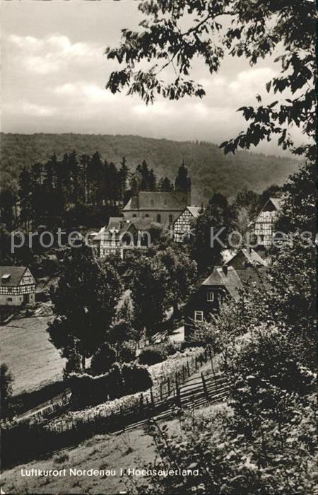 Nordenau Ortsblick mit Kirche
