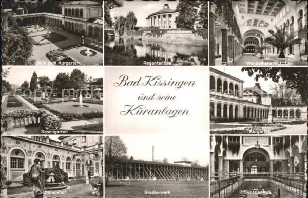Bad Kissingen Kurgarten Regentenbau Wandelhalle Rosen