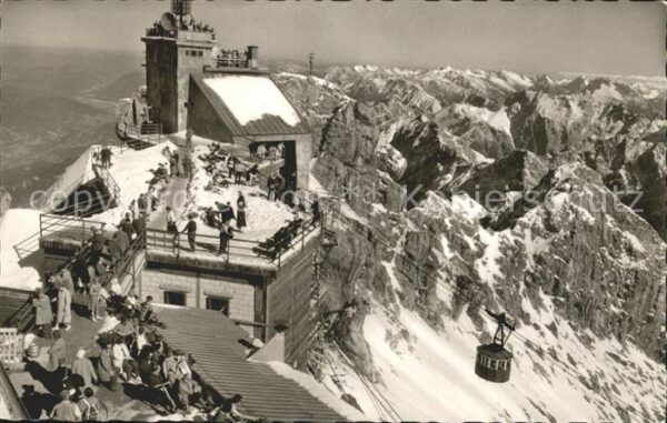 Zugspitze Gipfelstation Zugspitzbahn mit Karwende