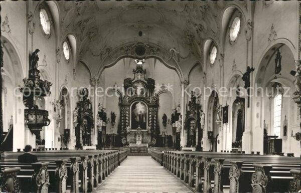 Lindenberg Allgaeu Inneres der kath Kirche