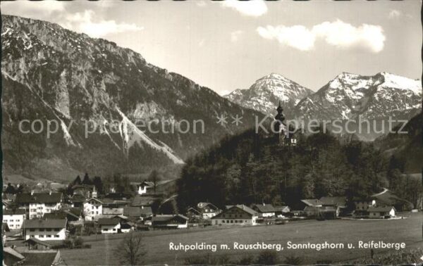 Ruhpolding mit Rauschberg Sonntagshorn und Reifelb