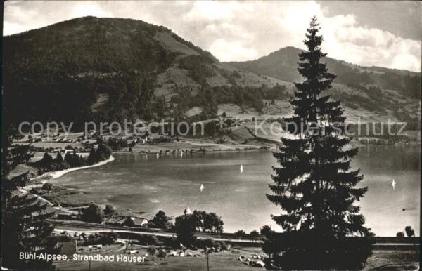 Buehl Alpsee Strandbad Hauser mit Horn Camping