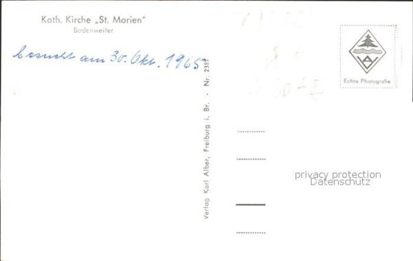 Badenweiler Kath Kirche St Marien – Bild 2