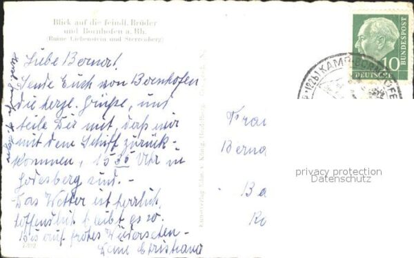 Bornhofen Kamp Rheinpartie Ruine Liebenstein und Sterr – Bild 2