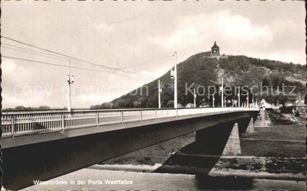 Porta Westfalica Weserbrücke Kaiser Wilhelm Denkmal