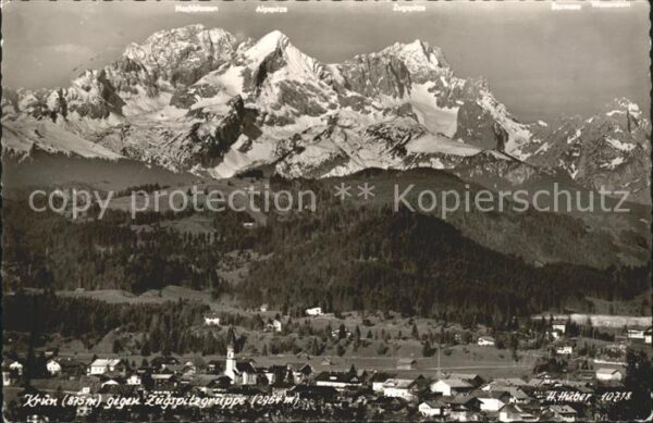Kruen mit Zugspitzgruppe