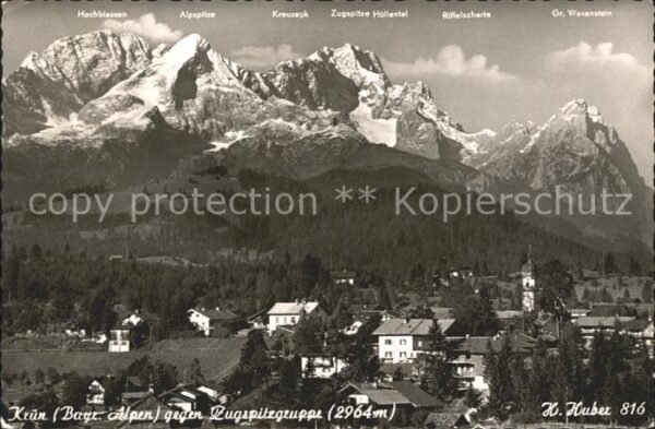 Kruen mit Zugspitzgruppe