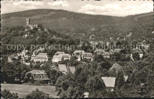 Koenigstein Taunus Stadtblick mit Burgruine