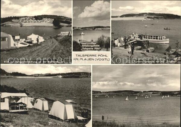Poehl Vogtland Talsperre Bungalowsiedlung Erholungshei