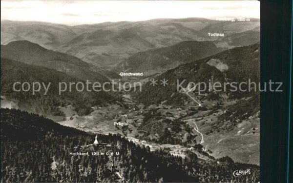 Todtmoos Blick über den Hochkopf auf Präg und Wi