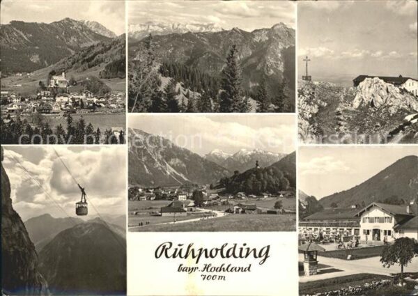 Ruhpolding Totalansicht bayr Hochland Panorama Sei