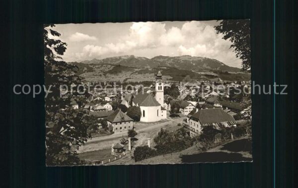 Sonthofen Oberallgaeu mit Stiuben Steineberg und Mittag