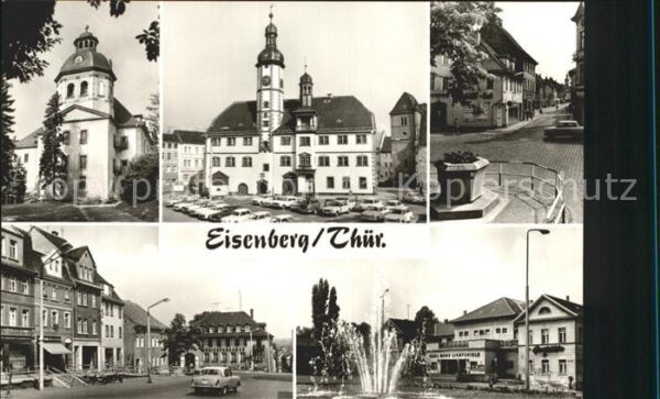 Eisenberg Thueringen Schlosskirche Rathaus Markt Steinweg Er