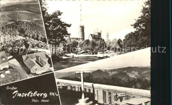 Grosser Inselsberg Fliegeraufnahme Sendeturm Aussichtspunk