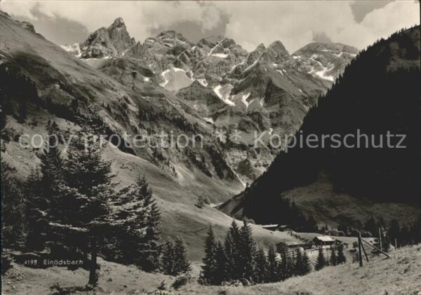 Einoedsbach mit Mädelegabelgruppe