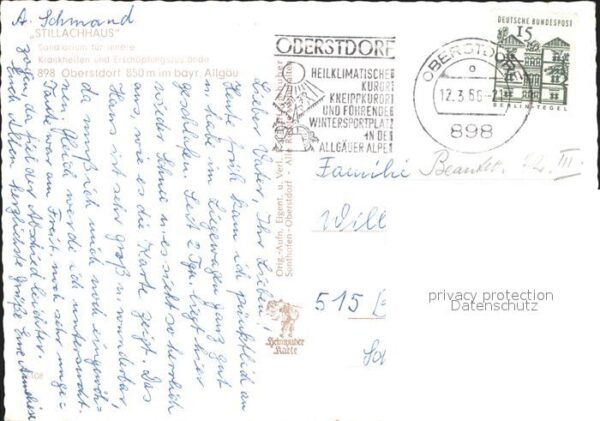 Oberstdorf Sanatorium Stillachhaus – Bild 2