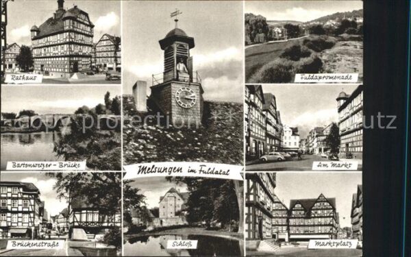 Melsungen Fulda Rathaus Barenwetzer Brücke Brückenstr S