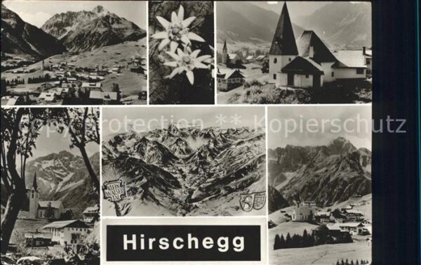 Hirschegg Kleinwalsertal Vorarlberg Total Kirche Ortsansichten Panorama