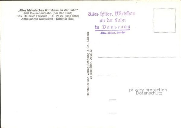 Dausenau Histor Wirtshaus an der Lahn Stadttor – Bild 2