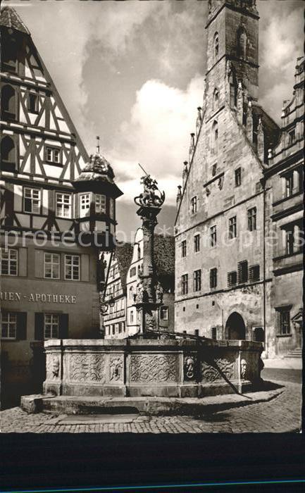 Rothenburg Tauber St Georgsbrunnen
