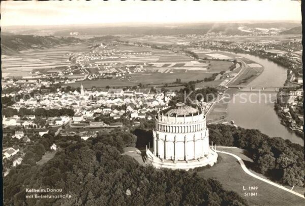 Kelheim mit Befreiungshalle Fliegeraufnahme