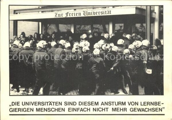 Berlin Massenandrang an der Freien Universität