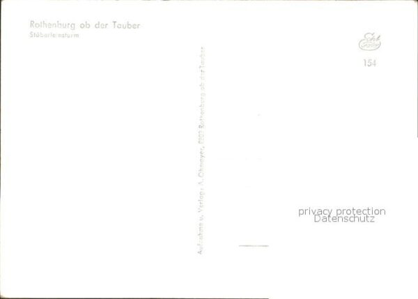 Rothenburg Tauber Stöberleinsturm – Bild 2