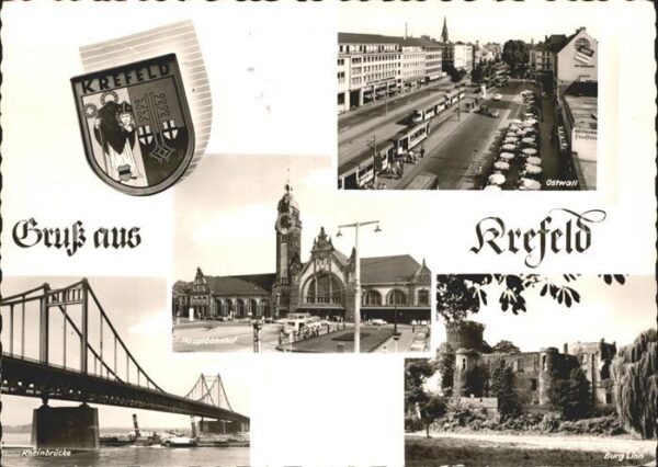 Krefeld Rheinbrücke Hauptbahnhof Ostwall Burg L