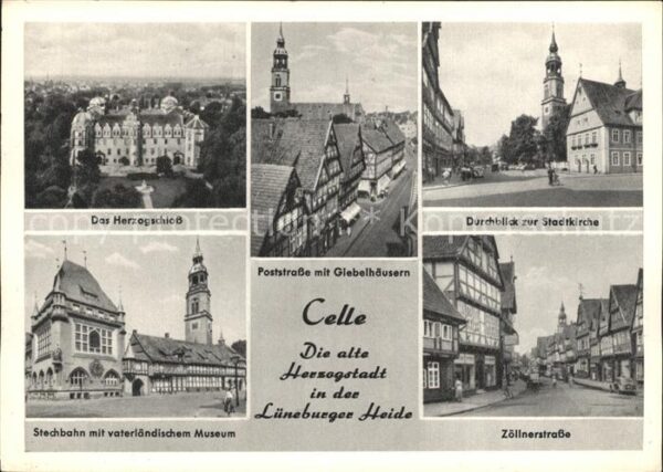 Celle Niedersachsen Herzogschloss Poststr Giebelhäuser Stad