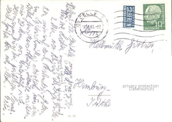Celle Niedersachsen Herzogschloss Poststr Giebelhäuser Stad – Bild 2