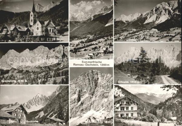 Ramsau Dachstein Steiermark Kirche Austriahütte Bachlalm Total Glös