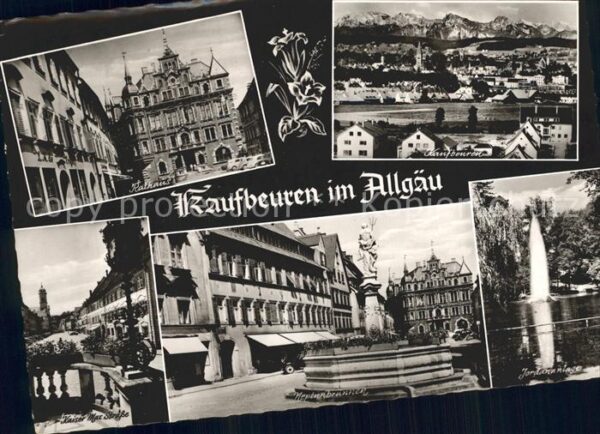 Kaufbeuren Rathaus Total Kaiser Max Str Neptunbrun