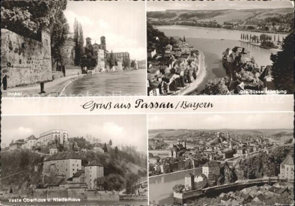 Passau Inntal Dreiflüsse Mündung Veste Oberhau