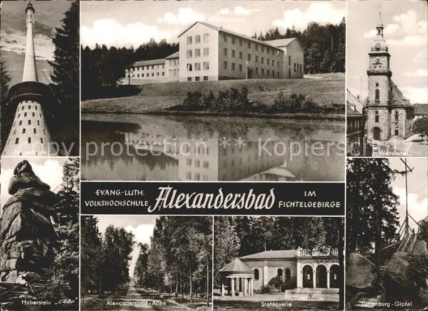 Alexandersbad Bad Fernsehturm Ev luth Volkshochschule Wun
