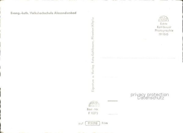 Alexandersbad Bad Fernsehturm Ev luth Volkshochschule Wun – Bild 2