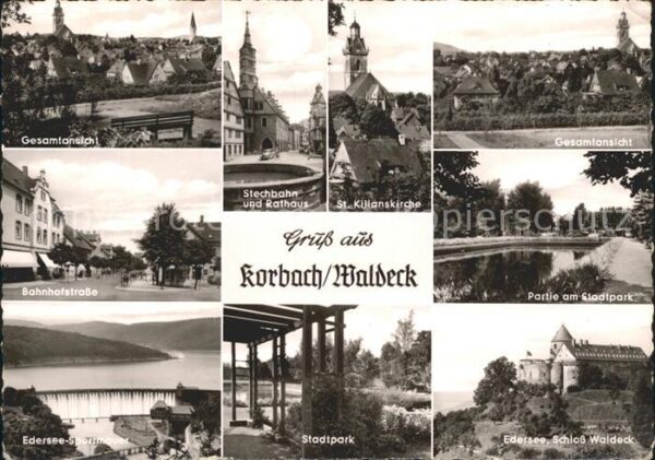 Korbach Gesamtansicht Bahnhofstr Stechbahn Rath